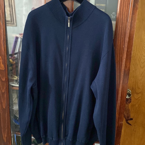 ST Croix Merino Wool Cardigan with Two-way Zipper in Contemporary Fit - Picture 17 of 17